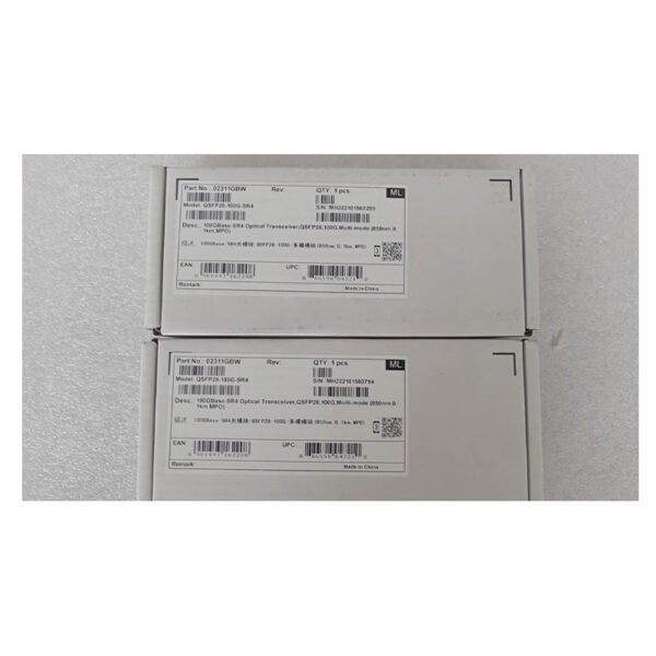 QSFP28-100G-SR4  (02311GBW) 100G-4*25-850nm-100m-QSFP28