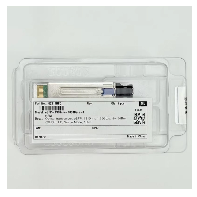 eSFP-1310nm-1000Base-LX SM （02314RFC）1.25G-1310nm-10Km-SM-ESFP R